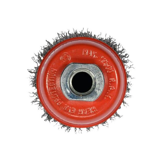 Щетка зачистная чашка из нержавеющей стали YATO 65 мм, М14, фото , изображение 3 | SNABZHENIE.com.ua