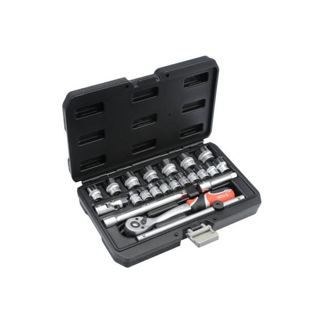 Набор торцевых головок YATO 3/8", 6-22 мм, 22 шт., фото , изображение 5 | SNABZHENIE.com.ua