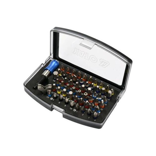 Набор отверточных насадок с держателем YATO 1/4, 59 шт., фото , изображение 3 | SNABZHENIE.com.ua