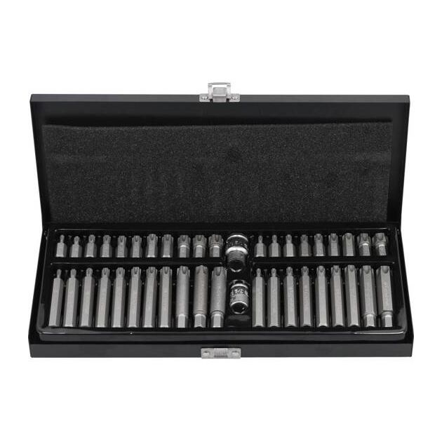 Набор бит TORX SECURITY & RIBE M4-M14 + переходник 1/2, 42 элем., фото , изображение 3 | SNABZHENIE.com.ua Набор бит TORX SECURITY & RIBE M4-M14 + переходник 1/2, 42 элем., фото , изображение 3 | SNABZHENIE.com.ua