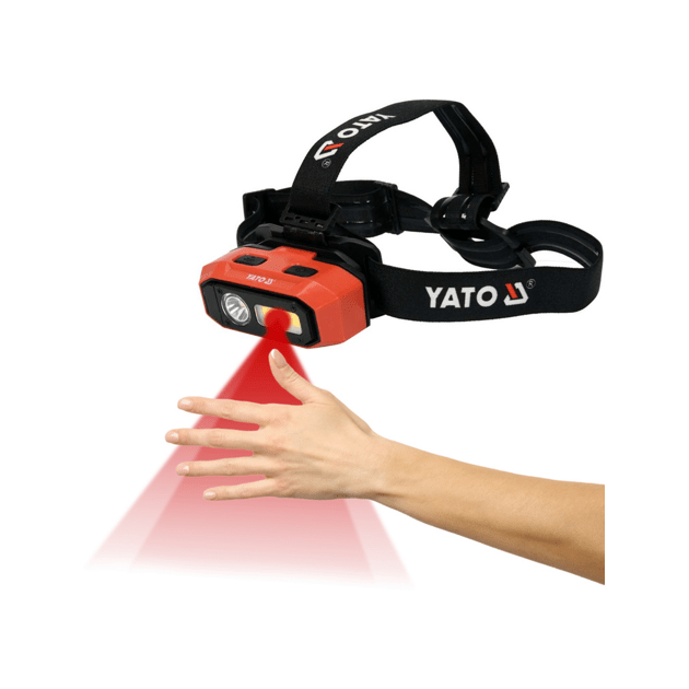 Ліхтар COB-діодний на чоло YATO з датчиком руху, живлення від Li-Ion акумулятора 3,7 В 2200 мАгод, 800 Lm, фото , зображення 30 | SNABZHENIE.com.ua