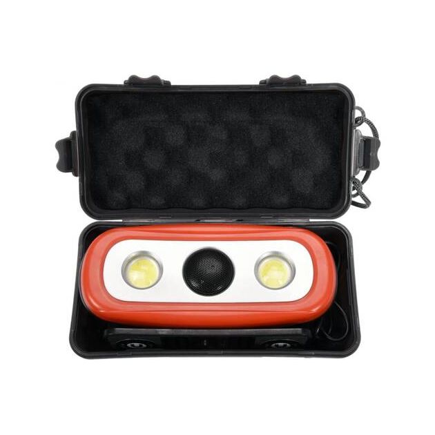 Переносной светильник YATO 3,7 В, Li-Ion, 2000 Лм, 2 динамика по 15 Вт, USB., фото , изображение 17 | SNABZHENIE.com.ua