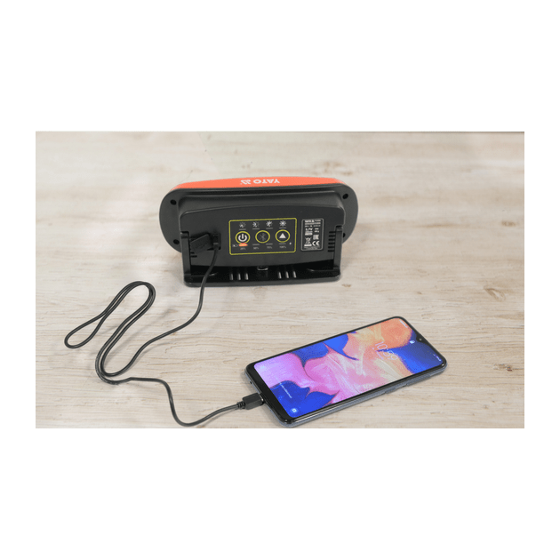 Переносной светильник YATO 3,7 В, Li-Ion, 2000 Лм, 2 динамика по 15 Вт, USB., фото , изображение 21 | SNABZHENIE.com.ua