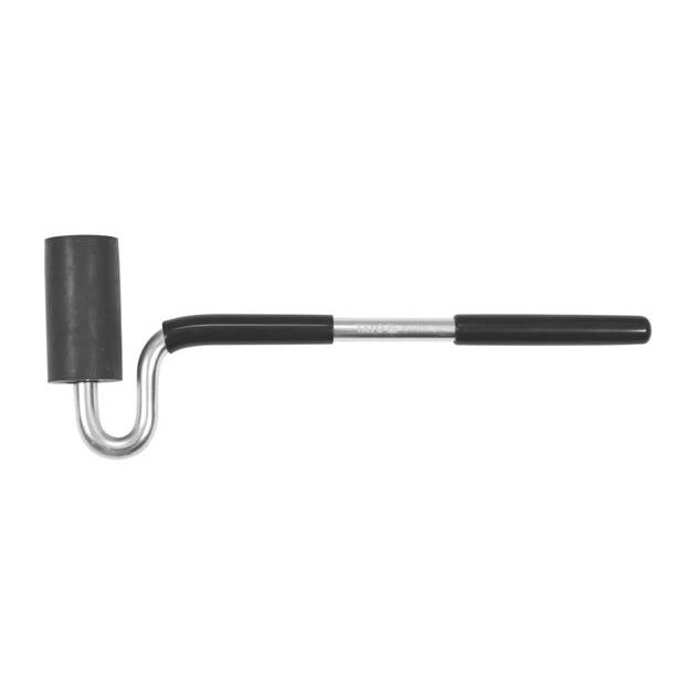 Валик притискний гумовий YATO: Ø38 x 75 мм, алюмінієва ручка L= 320 мм, фото , изображение 2 | SNABZHENIE.com.ua