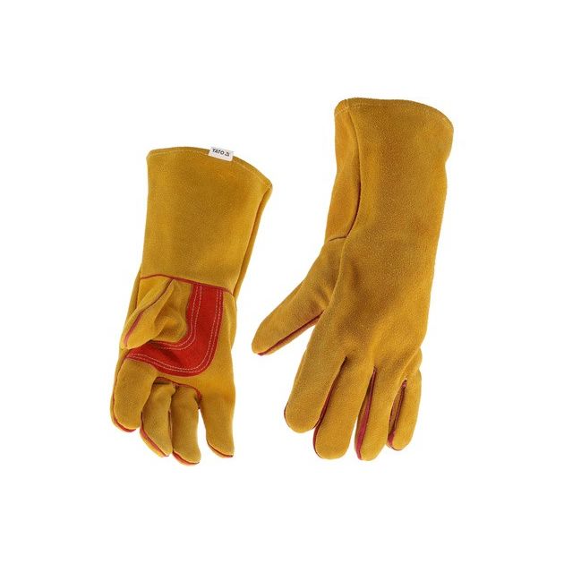 Перчатки сварщика YATO термостойкие кожаные, размер 10, изоляция., фото , изображение 3 | SNABZHENIE.com.ua