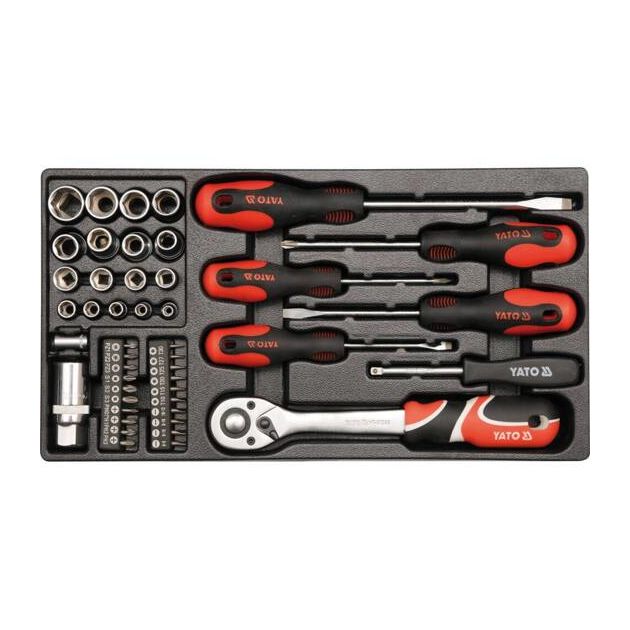 Ящик с инструментами YATO 80 шт. (YT-38951), фото , изображение 13 | SNABZHENIE.com.ua