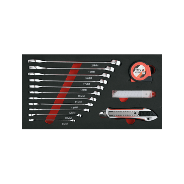 Чемодан-тележка з інструментами YATO 3 секції, на 2-х колесах з висувною ручкою, 78 шт (YT-09104), фото , зображення 47 | SNABZHENIE.com.ua Чемодан-тележка з інструментами YATO 3 секції, на 2-х колесах з висувною ручкою, 78 шт (YT-09104), фото , зображення 47 | SNABZHENIE.com.ua