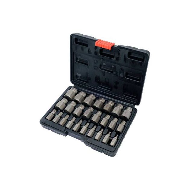 Набір екстракторів для видалення зломаних гвинтів YATO: Ø= 3-23 мм, 25 шт, фото , зображення 3 | SNABZHENIE.com.ua Набір екстракторів для видалення зломаних гвинтів YATO: Ø= 3-23 мм, 25 шт, фото , зображення 3 | SNABZHENIE.com.ua