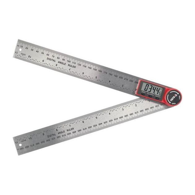 Кутомір електронний YATO, l= 300 мм, діапазон 0-360°, живлення від батарейки 3V CR2032., фото , зображення 4 | SNABZHENIE.com.ua