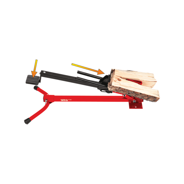 Дровокол ножний YATO: до заготовки l= 430 мм, Ø= 60-180 мм, сила натиску- 1.2 т, фото , зображення 5 | SNABZHENIE.com.ua