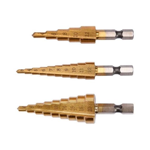 Сверла конические титановые YATO, HEX-1/4, HSS, 3-12 мм, 3 шт, фото , изображение 4 | SNABZHENIE.com.ua Сверла конические титановые YATO, HEX-1/4, HSS, 3-12 мм, 3 шт, фото , изображение 4 | SNABZHENIE.com.ua