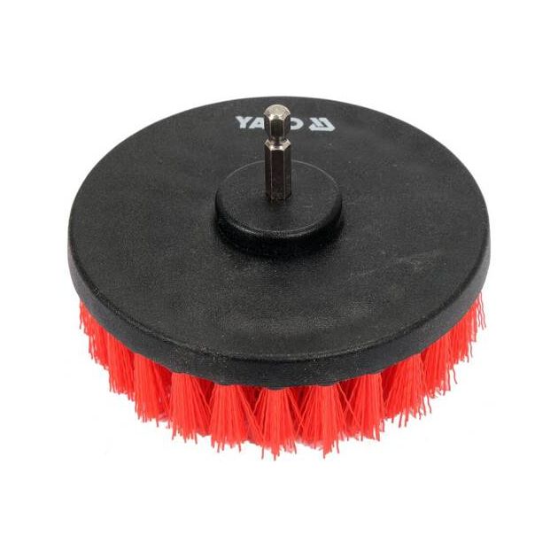 Щітки до дрилі з нейлоновим ворсом YATO і 6-гран. шпинделем, 5 шт. [24/192], фото , зображення 7 | SNABZHENIE.com.ua