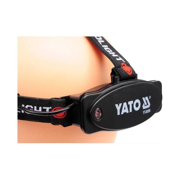 Фонарь диодный на лоб, 3 режима, красный свет, YATO YT-08590, фото , изображение 13 | SNABZHENIE.com.ua