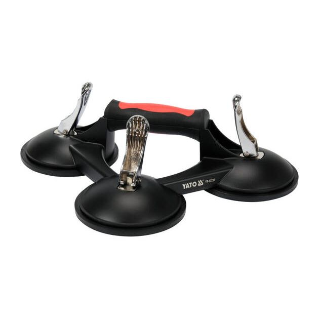 Присоска YATO тройная для монтажа, 3 чашки Ø=125 мм, 190 кг, фото , изображение 6 | SNABZHENIE.com.ua Присоска YATO тройная для монтажа, 3 чашки Ø=125 мм, 190 кг, фото , изображение 6 | SNABZHENIE.com.ua