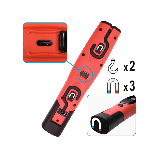 Ліхтар акумуляторний Li-Ion 3.7V YATO з 3,5 Вт і 3 Вт світлодіодами, магнітом у комплекті з USB зарядкою, фото , зображення 15 | SNABZHENIE.com.ua Ліхтар акумуляторний Li-Ion 3.7V YATO з 3,5 Вт і 3 Вт світлодіодами, магнітом у комплекті з USB зарядкою, фото , зображення 15 | SNABZHENIE.com.ua