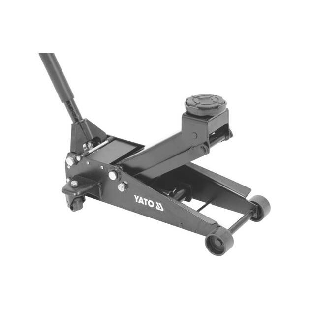 Домкрат гидравлический подкатной YATO, 3 т, 130-465 мм, фото , изображение 4 | SNABZHENIE.com.ua