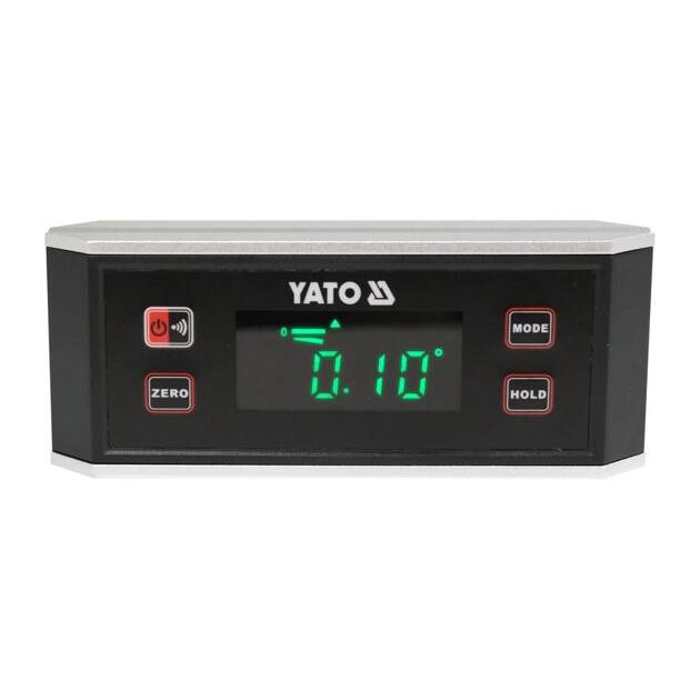 Электронный уровень YATO 150 мм с дисплеем и магнитом, AAA, фото , изображение 3 | SNABZHENIE.com.ua