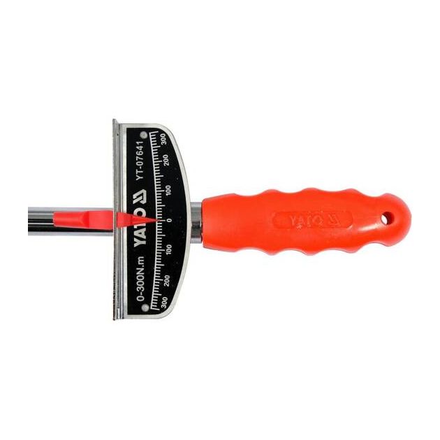 Динамометрический ключ стрелочный YATO : квадрат 1/2, F= 0-300 Нм [16/256], фото , изображение 5 | SNABZHENIE.com.ua