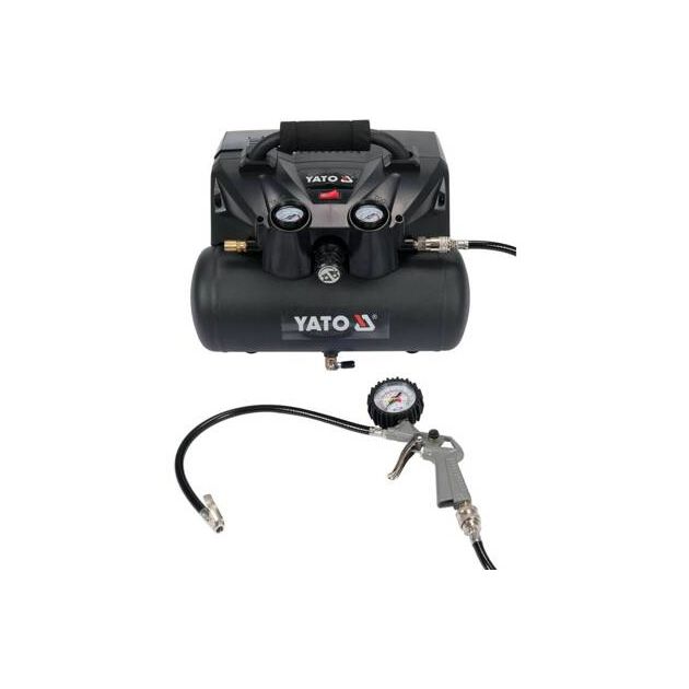 Компрессор аккумуляторный YATO 36 В, 800 В, 6 л, 8 Бар, 98 л/мин, фото , изображение 3 | SNABZHENIE.com.ua