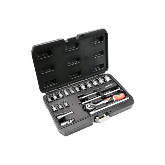 Набор инструментов YATO 1/4", 20 предметов, 3,5 - 14 мм, 25 мм (YT-14491), фото , изображение 4 | SNABZHENIE.com.ua