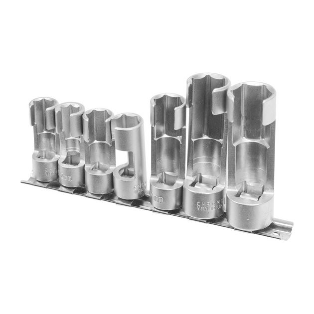 Набор торцевых головок для лямбда-зондов YATO 3/8 и 1/2, 7 шт., фото , изображение 4 | SNABZHENIE.com.ua