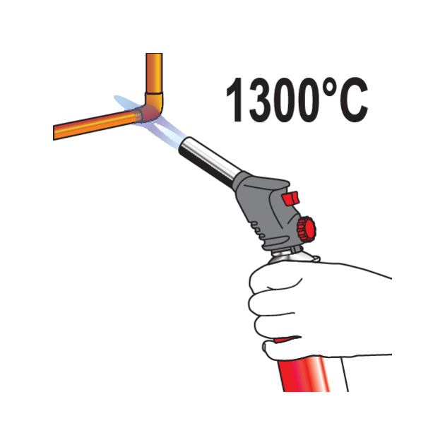 Газовый пальник YATO, EN417, 2 кВт, пьезозажигание, 360°, 1300 ºC, фото , изображение 13 | SNABZHENIE.com.ua