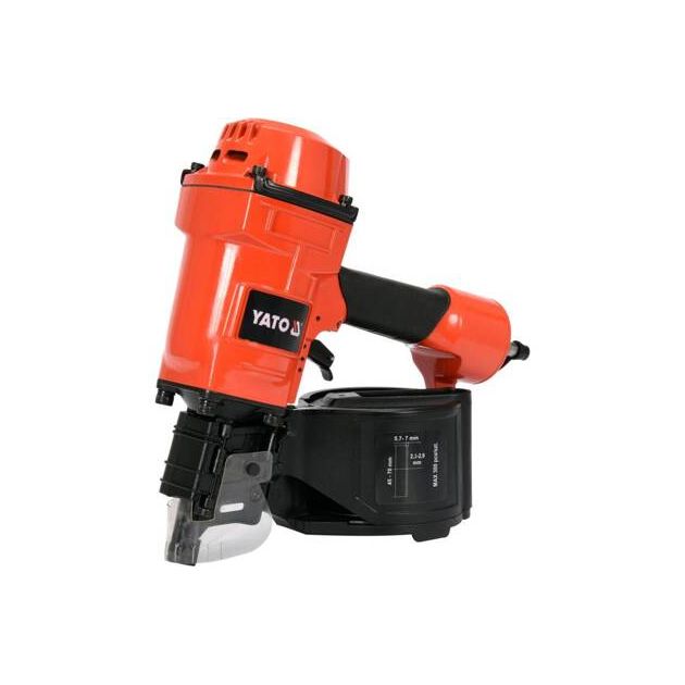 Пневматичний гвоздезабивний пістолет YATO для гвоздів t = 2.3-2.9 мм, h = 45-70 мм, 8 Bar (YT-09213), фото , зображення 4 | SNABZHENIE.com.ua Пневматичний гвоздезабивний пістолет YATO для гвоздів t = 2.3-2.9 мм, h = 45-70 мм, 8 Bar (YT-09213), фото , зображення 4 | SNABZHENIE.com.ua
