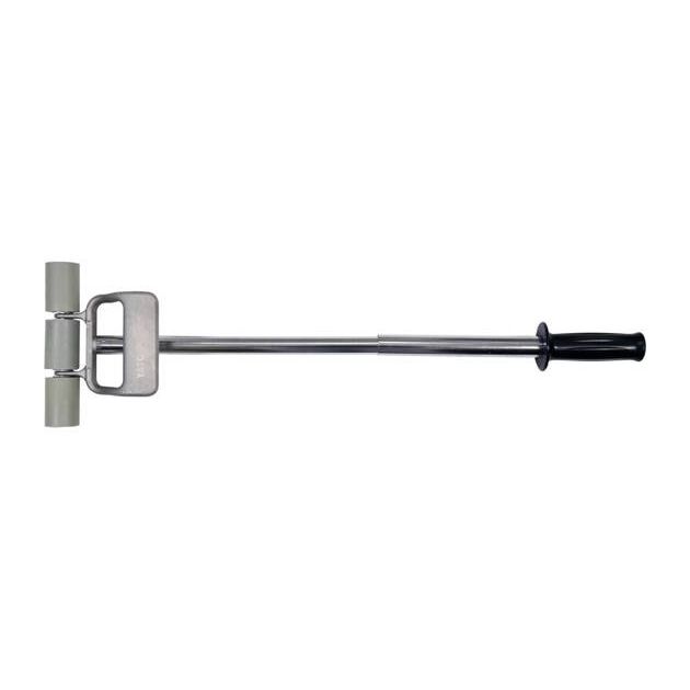 Валик притискний гумовий YATO : Ø38 x 190 мм, сталева телескопічна ручка L= 450-690 мм, фото , изображение 3 | SNABZHENIE.com.ua