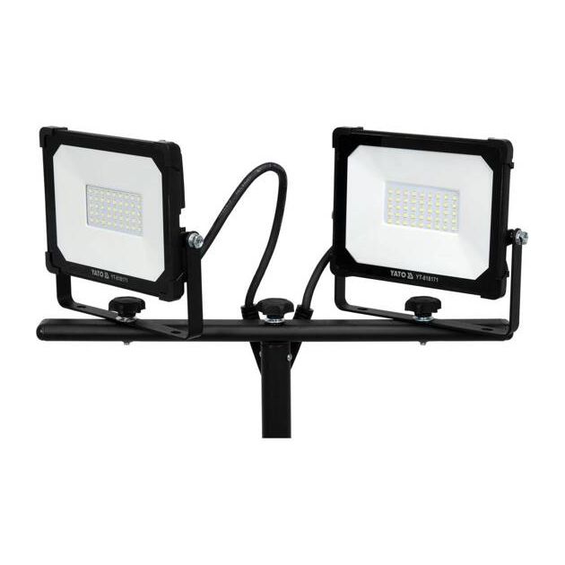 Прожектори YATO з SMD-діодним випромінюванням: 2 x 30 Вт, 230 В, 2 x 2850 Lm, на штативі h= 0.6-1.22 м, фото , зображення 13 | SNABZHENIE.com.ua