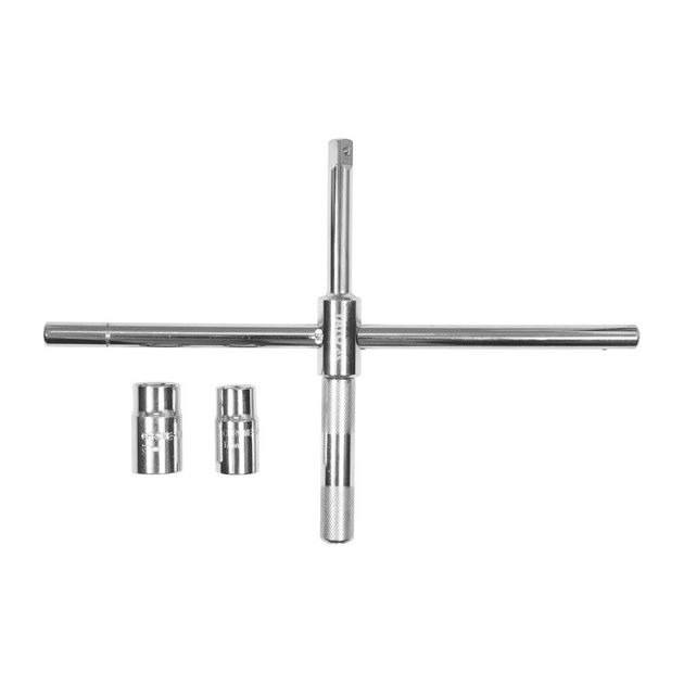 Ключ для колес YATO хрещатый, раскладной, головки М17, М19, М21, М23 мм, фото , изображение 5 | SNABZHENIE.com.ua