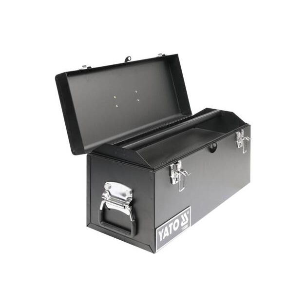 Металлический ящик для инструмента YATO 510x220x240 мм (YT-0886), фото , изображение 4 | SNABZHENIE.com.ua
