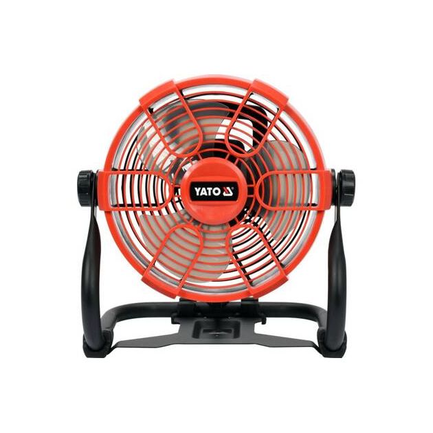 Вентилятор з гібридним живленням YATO, акум.-18 В, лопасти 230 мм, обертання - 360 ° (без акумулятора), фото , зображення 3 | SNABZHENIE.com.ua Вентилятор з гібридним живленням YATO, акум.-18 В, лопасти 230 мм, обертання - 360 ° (без акумулятора), фото , зображення 3 | SNABZHENIE.com.ua