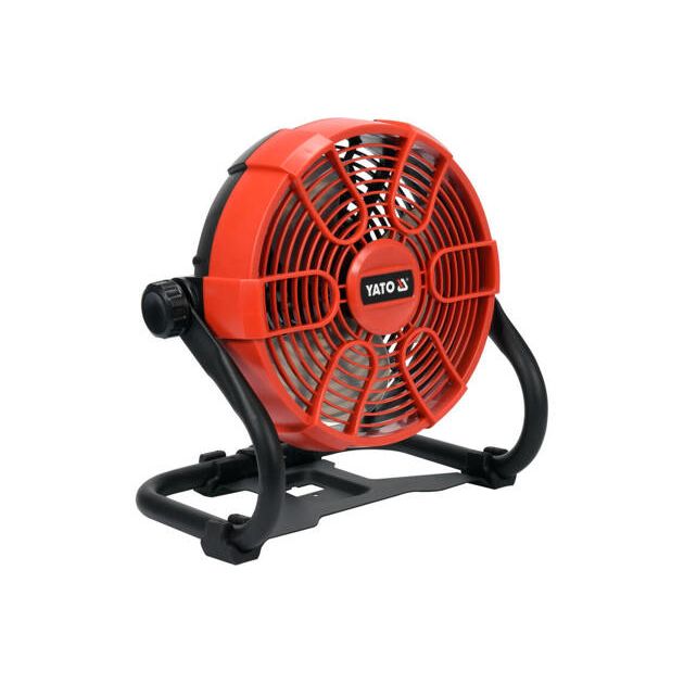 Вентилятор з гібридним живленням YATO, акум.-18 В, лопасти 230 мм, обертання - 360 ° (без акумулятора), фото , зображення 7 | SNABZHENIE.com.ua Вентилятор з гібридним живленням YATO, акум.-18 В, лопасти 230 мм, обертання - 360 ° (без акумулятора), фото , зображення 7 | SNABZHENIE.com.ua