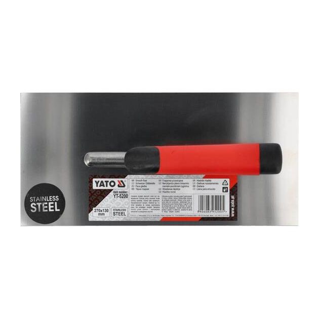 Терка гладка нержавіюча 270 x 130 мм YATO (YT-5200), фото , зображення 7 | SNABZHENIE.com.ua Терка гладка нержавіюча 270 x 130 мм YATO (YT-5200), фото , зображення 7 | SNABZHENIE.com.ua