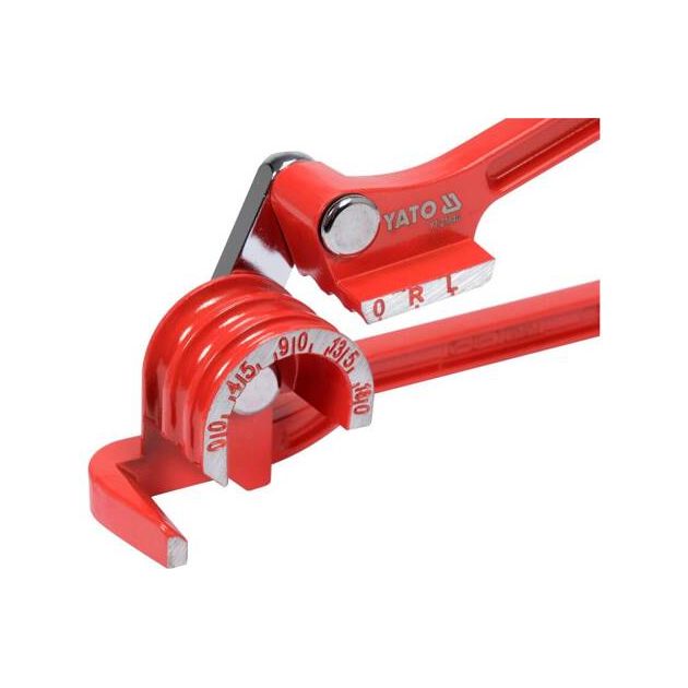 Трубогиб MINI 3 в 1 YATO: Ø 1/4, 5/16, 3/8, 0°-180°, алюминий/медь, фото , изображение 5 | SNABZHENIE.com.ua