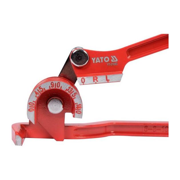 Трубогиб MINI 3 в 1 YATO: Ø 1/4, 5/16, 3/8, 0°-180°, алюминий/медь, фото , изображение 7 | SNABZHENIE.com.ua