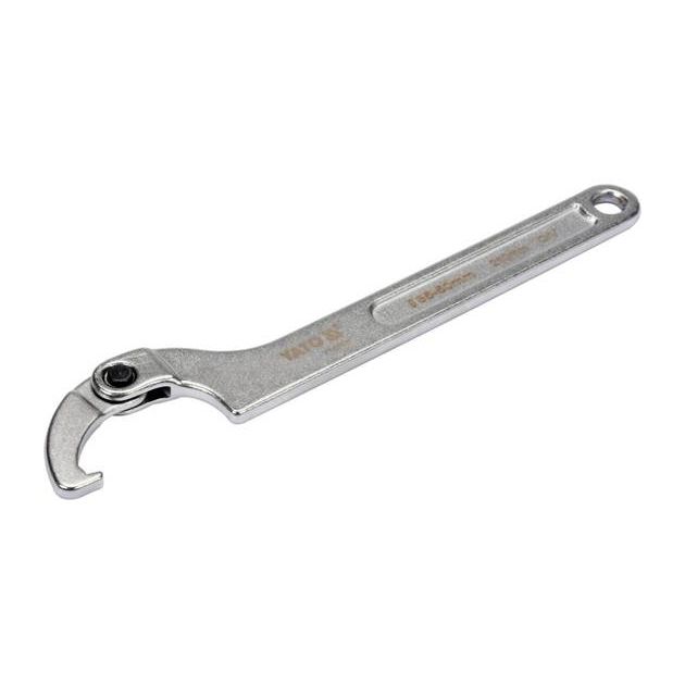 Ключ гаковий з носиком на шарнірі в діапаз. M= 35-50 мм YATO, Хр-Ванад., L= 210 мм [10/50], фото , зображення 3 | SNABZHENIE.com.ua