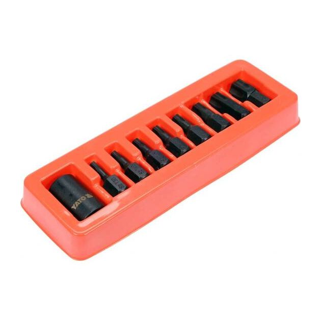 Набір насадок TORX YATO 1/2" T30, 9 шт., фото , изображение 4 | SNABZHENIE.com.ua