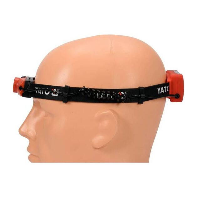 Ліхтар діодний на чоло YATO 3х ААА, 5 режимів світла + червоний позаду, фото , зображення 10 | SNABZHENIE.com.ua