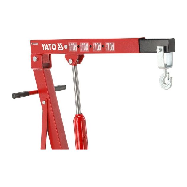 Кран подкатний гідравлічний, розкладний YATO, вантажопідйомність 1 т, висота 156 см, діапазон 2,5-210 см (YT-55556), фото , зображення 10 | SNABZHENIE.com.ua Кран подкатний гідравлічний, розкладний YATO, вантажопідйомність 1 т, висота 156 см, діапазон 2,5-210 см (YT-55556), фото , зображення 10 | SNABZHENIE.com.ua