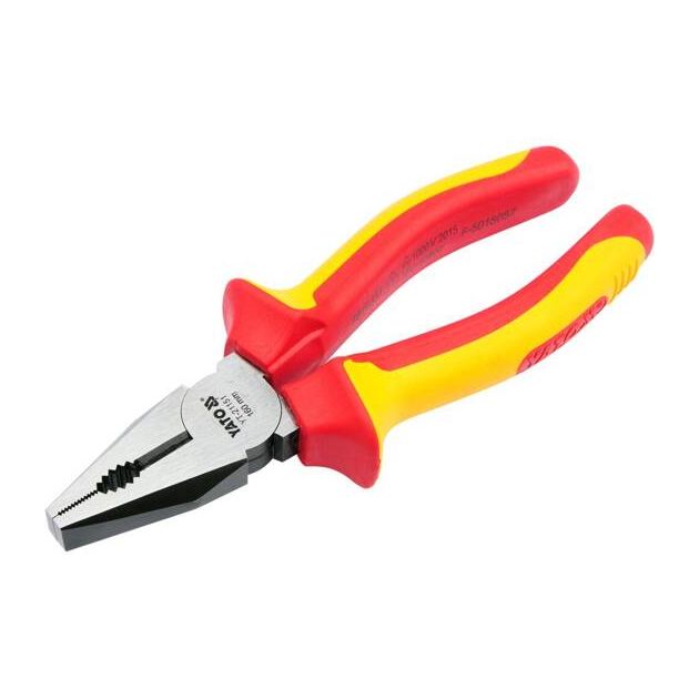 Плоскогубці комбіновані 160 мм, електромонтажні з ізоляцією 1000 V YATO (YT-21151), фото , зображення 4 | SNABZHENIE.com.ua Плоскогубці комбіновані 160 мм, електромонтажні з ізоляцією 1000 V YATO (YT-21151), фото , зображення 4 | SNABZHENIE.com.ua