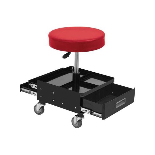Табурет на колесах YATO з 3 ящиками, 380 x 380 x 450-560 мм, 150 кг (YT-08795), фото , зображення 3 | SNABZHENIE.com.ua Табурет на колесах YATO з 3 ящиками, 380 x 380 x 450-560 мм, 150 кг (YT-08795), фото , зображення 3 | SNABZHENIE.com.ua