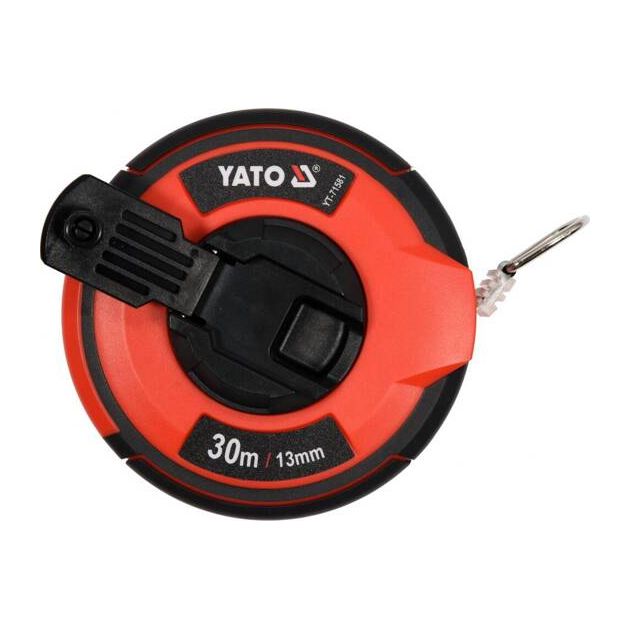 Рулетка вимірювальна 30 м x 13 мм, сталева YATO (YT-71581), фото , зображення 4 | SNABZHENIE.com.ua