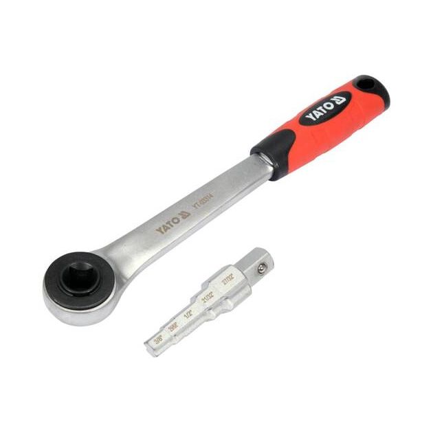 Ключ ступеневий з тріщаткою YATO 1/2" для головок 3/8", 29/68", 1/2", 21/32", 27/32", фото , зображення 10 | SNABZHENIE.com.ua