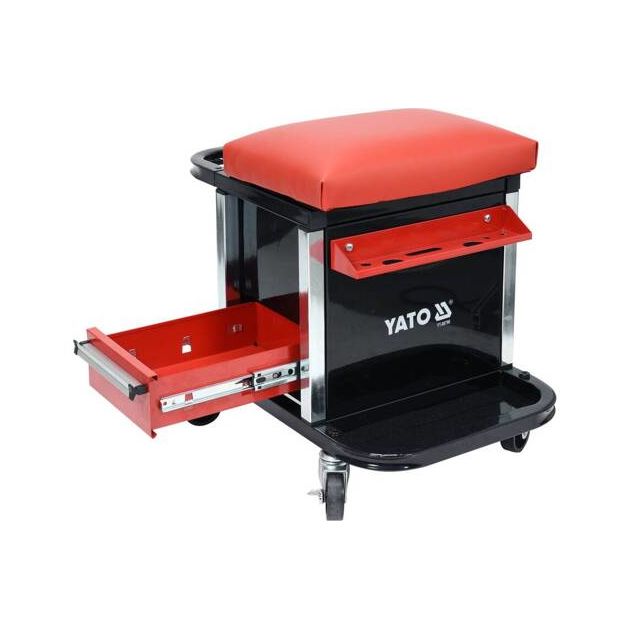 Табурет на колесах YATO з 2 ящиками, 530 x 470 x 360 мм, 150 кг (YT-08790), фото , зображення 13 | SNABZHENIE.com.ua Табурет на колесах YATO з 2 ящиками, 530 x 470 x 360 мм, 150 кг (YT-08790), фото , зображення 13 | SNABZHENIE.com.ua