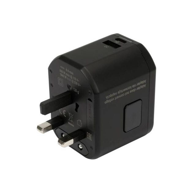 Розетка-адаптер електромережевий YATO 110-240 В з універсальним гніздом і USB вилками до 8 А, фото , зображення 13 | SNABZHENIE.com.ua Розетка-адаптер електромережевий YATO 110-240 В з універсальним гніздом і USB вилками до 8 А, фото , зображення 13 | SNABZHENIE.com.ua