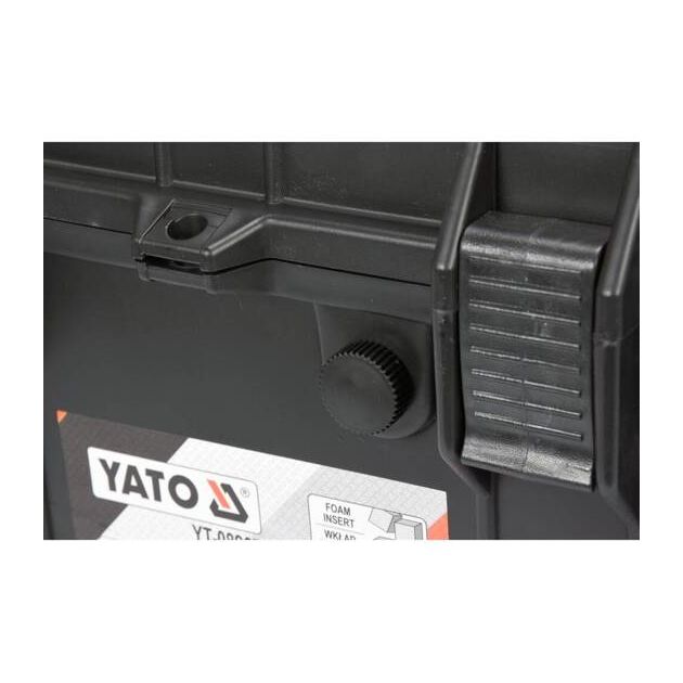 Ящик для інструмента герметичний, ударопрочний YATO 430 х 244 х 341 мм з поліпропілену (YT-08907), фото , зображення 5 | SNABZHENIE.com.ua