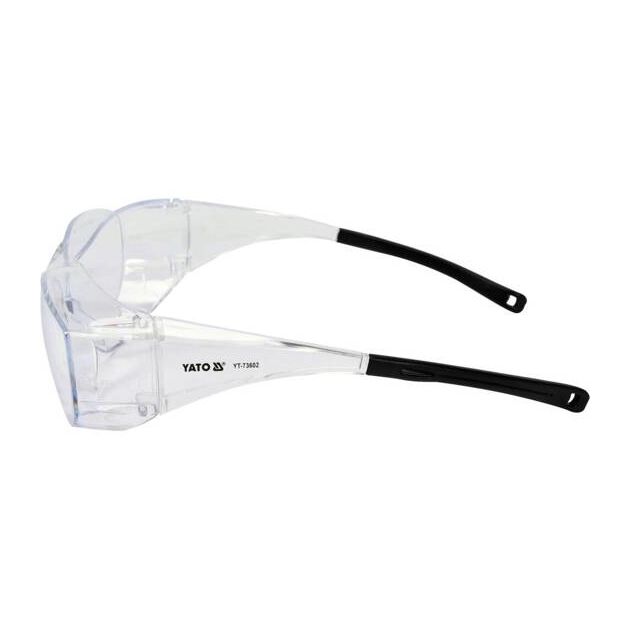 Защитные очки закрытые прозрачные YATO (YT-73602), фото , изображение 3 | SNABZHENIE.com.ua Защитные очки закрытые прозрачные YATO (YT-73602), фото , изображение 3 | SNABZHENIE.com.ua
