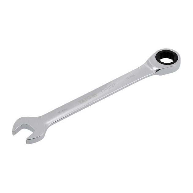 Ключ ріжково-накидний YATO з тріщаткою CrV, 16 мм, 210 мм, фото , изображение 3 | SNABZHENIE.com.ua