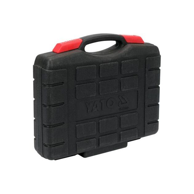 Набір головок торцевих з насадками SPLINE YATO до квадрату 1/2", M5-М16, l= 55-200 мм, 26 елементів., фото , зображення 7 | SNABZHENIE.com.ua